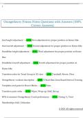 Orangetheory Fitness Notes Questions with Answers &lpar;100&percnt;  Correct Answers&rpar; 