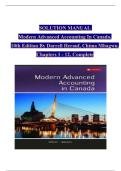 Modern Advanced Accounting In Canada, 10th Edition Solution Manual By Darrell Herauf, Chima Mbagwu, Verified Chapters 1 - 12, Complete Newest Version