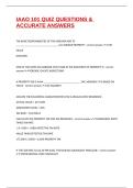 IAAO 101 QUIZ QUESTIONS & ACCURATE ANSWERS