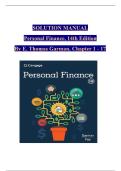 Garman&sol;Fox's Personal Finance&comma; 14th Edition Solution and Answer Guide&comma; 2025&sol;2026 Complete Chapters 1 - 17&comma; Verified Latest Version