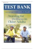 Test Bank for Nursing for Wellness in Older Adults Ninth&comma; North American Edition by Carol A Miller&vert;&vert;ISBN&colon;9781975179137