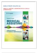 Solution Manual For Medical Assisting Administrative & Clinical Competences 9th Edition by Michelle Blesi&vert; 9780357502815&vert; All Chapters 1-58&vert; LATEST