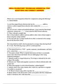 NWCA PHLEBOTOMY TECHNICIAN CREDENTIAL TEST QUESTIONS AND CORRECT ANSWERS