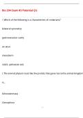 Bio 204 Exam &num;3 Potential Q's Questions with 100&percnt; Correct Answers &vert; Verified &vert; Latest Update 