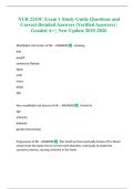NUR 2243C Exam 1 Study Guide Questions and Correct Detailed Answers &lpar;Verified Answers&rpar; &vert; Graded A&plus; &vert; New Update 2025-2026