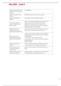 Bio 204 - Lab 9  Questions with 100&percnt; Correct Answers &vert; Verified &vert; Latest Update 