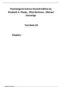 Test Bank for Psychological Science Seventh Edition by Elizabeth A&period; Phelps&vert;&vert;ISBN&colon;9780393884944