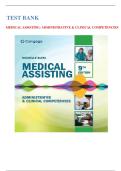 Test Bank For Medical Assisting Administrative & Clinical Competences 9th Edition by Michelle Blesi&vert; 9780357502815&vert; All Chapters 1-58&vert; LATEST