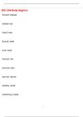 BIO 204 Body Regions Questions with 100&percnt; Correct Answers &vert; Verified &vert; Latest Update 