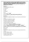 CFESA ELECTRICAL ACTUAL EXAM NEWEST 2025 ACTUAL EXAM COMPLETE 200 QUESTIONS AND CORRECT DETAILED ANSWERS &lpar;VERIFIED ANSWERS&rpar; &vert;ALREADY GRADED A&plus;&vert;&vert;BRAND NEW VERSION&excl;&excl;