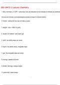 BIO 204 Ch 2 Lecture&colon; Chemistry  Questions with 100&percnt; Correct Answers &vert; Verified &vert; Latest Update 