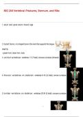BIO 204 Vertebral &sol;Features&comma; Sternum&comma; and Ribs