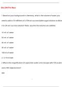 Bio 204 Pre Recs Questions with 100&percnt; Correct Answers &vert; Verified &vert; Latest Update 