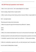 Bio 204 final&sol; quiz questions&sol; new material Questions with 100&percnt; Correct Answers &vert; Verified &vert; Latest Update 