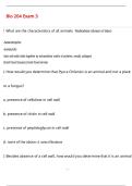 Bio 204 Exam 3 Questions with 100&percnt; Correct Answers &vert; Verified &vert; Latest Update 