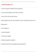 Bio 204 Chapter 6-10 Questions with 100&percnt; Correct Answers &vert; Verified &vert; Latest Update 