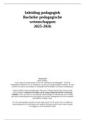 2025-2026 ALLE STOF voor inleiding in de pedagogiek