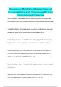 Dynamics of Health Care Rutgers Exam &lpar;all key terms&rpar; Guide with Questions and Correct Answers&sol;Already Grade A&plus;