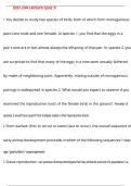 BIO 204 Lecture Quiz 9 Questions with 100&percnt; Correct Answers &vert; Verified &vert; Latest Update 