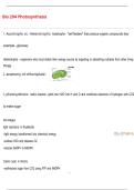 Bio 204 Photosynthesis Questions with 100&percnt; Correct Answers &vert; Verified &vert; Latest Update 