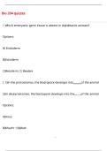 Bio 204 quizzes Questions with 100&percnt; Correct Answers &vert; Verified &vert; Latest Update 