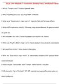 BIOL 204 - Module 7 - Economic Botany Part 2 Medicinal Plants Questions with 100&percnt; Correct Answers &vert; Verified &vert; Latest Update 