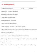 Bio 204 study Questions with 100&percnt; Correct Answers &vert; Verified &vert; Latest Update 