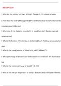 BIO 204 Exam Questions with 100&percnt; Correct Answers &vert; Verified &vert; Latest Update 