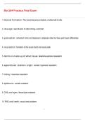 Bio 204 Practice Final Exam Questions with 100&percnt; Correct Answers &vert; Verified &vert; Latest Update 