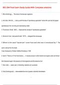 BIO 204 Final Exam Study Guide With Complete solutions