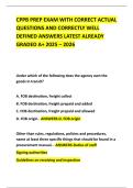 CPPB PREP EXAM WITH CORRECT ACTUAL QUESTIONS AND CORRECTLY WELL DEFINED ANSWERS LATEST ALREADY GRADED A&plus; 2025 &ndash; 2026