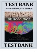 Test Bank for Neuroscience &ndash; 6th Edition &lpar;Purves&rpar; &vert; All Chapters Covered &vert; Complete Exam Resource