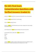 NU 665 Final Exam Comprehensive Questions with Verified Answers Graded A&plus;