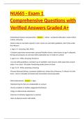 NU665 - Exam 1 Comprehensive Questions with Verified Answers Graded A&plus;