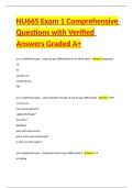NU665 Exam 1 Comprehensive Questions with Verified Answers Graded A&plus;