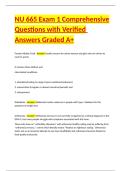 NU 665 Exam 1 Comprehensive Questions with Verified Answers Graded A&plus;
