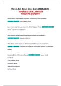 Florida Bail Bonds State Exam &lpar;2025&sol;2026&rpar; &ndash;QUESTIONS AND VERIFIED ANSWERS &vert;GRADED A&plus;