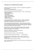 TRU BIOL 2131 EXAM STUDY GUIDE