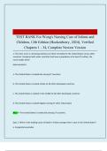 TEST BANK For Wong's Nursing Care of Infants and Children&comma; 12th Edition &lpar;Hockenberry&comma; 2024&rpar;&comma; Verified Chapters 1 - 34&comma; Complete Newest Version