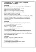 2025 TEXAS CLASS D WATER LICENSE &lpar;COMPLETE&rpar; QUESTIONS AND ANSWERS&excl;&excl;