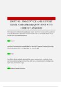 RWST106 - SSG &lpar;SERVICE AND SUPPORT GUIDE ASSESSMENT&rpar; QUESTIONS WITH CORRECT ANSWERS 