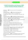 C 468 OA Questions and Answers &lpar;100&percnt;  Correct Answers&rpar; Already Graded A&plus;