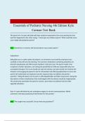 Essentials of Pediatric Nursing 4th Edition Kyle Carman Test Bank 