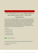 ATLS 10th Edition Post Test 2 Updated Questions and Verified Answers &lpar;2025 &sol; 2026&rpar; 100&percnt; Guarantee Pass 