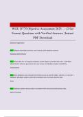 WGU D775 Objective Assessment 2025 &mdash; &lpar;2 Set Exams&rpar; Questions with Verified Answers &vert; Instant PDF Download 