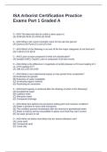 ISA Arborist Certification Practice Exams Part 1 Graded A