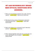 MT AAB MICROBIOLOGY BRAND  NEW OFFICIAL QUESTIONS WITH  ANSWERS.