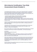 ISA Arborist Certification Tree Risk Assessment Exam-Graded A