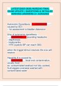 NUR2243 Final Exam 2025&ndash;2026 &lpar;Latest Updated Edition&rpar; &ndash; Verified Questions & Detailed Answers &vert; A&plus; Graded Nursing Study Guide