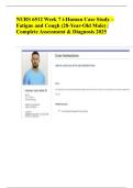 NURS 6512 Week 7 i-Human Case Study &ndash; Fatigue and Cough &lpar;28-Year-Old Male&rpar; &vert; Complete Assessment & Diagnosis 2025